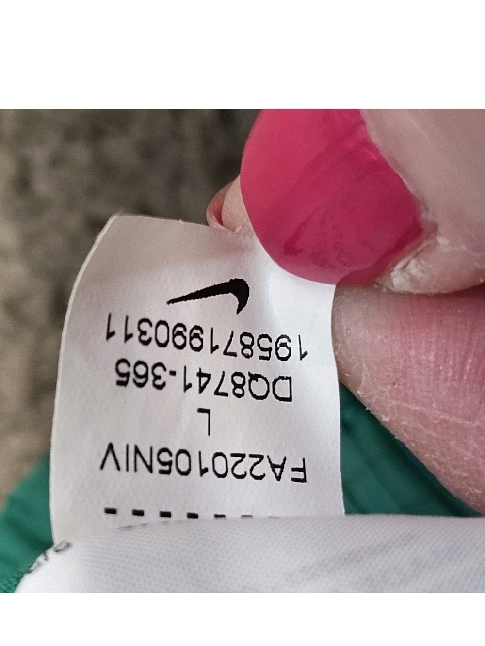 Nike Youth Large Green Hybrid Jogger Pants DQ8741-365 Athletic Windbreaker - Picture 7 of 7